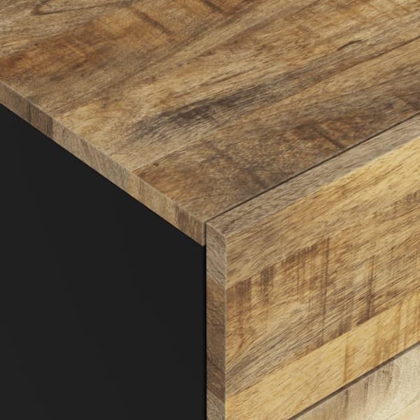 vidaXL sengebord 50x33x60 cm massivt mangotræ og konstrueret træ
