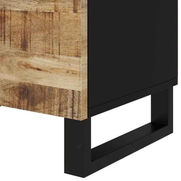 vidaXL sengebord 50x33x60 cm massivt mangotræ og konstrueret træ