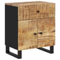 Miniatyrbillede 1 af 11: vidaXL sengebord 50x33x60 cm massivt mangotræ og konstrueret træ