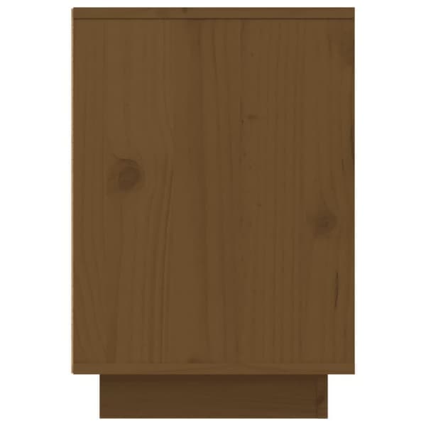 vidaXL sengeborde 2 stk. 50x34x50 cm massivt fyrretræ gyldenbrun