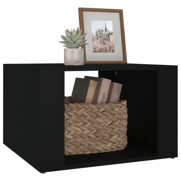 vidaXL sengebord 57x55x36 cm konstrueret træ sort