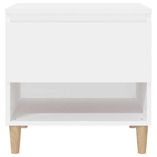 vidaXL sengeborde 2 stk. 50x46x50 cm konstrueret træ hvid