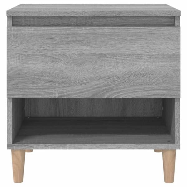 vidaXL Yöpöytä harmaa Sonoma 50x46x50 cm tekninen puu