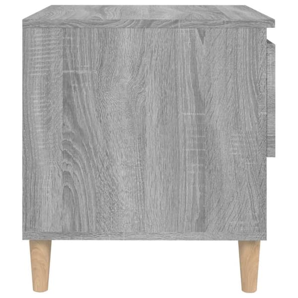 vidaXL Yöpöytä harmaa Sonoma 50x46x50 cm tekninen puu