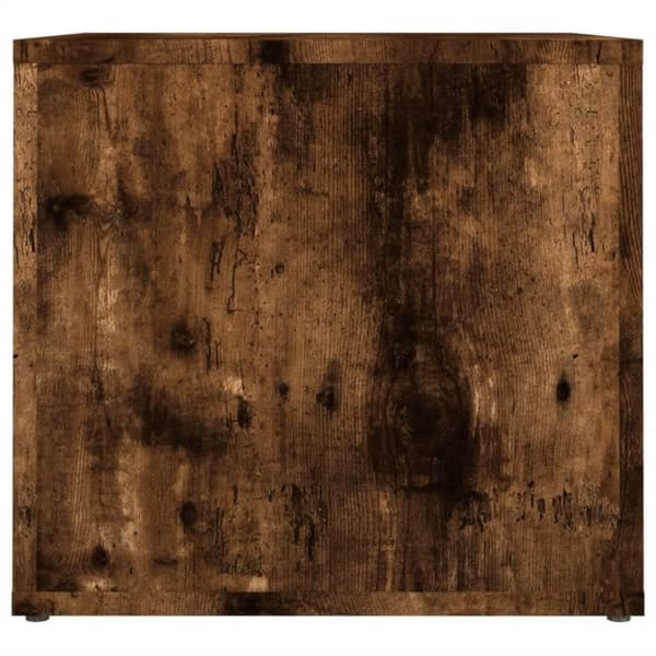 vidaXL sengebord 41x40x36 cm konstrueret træ røget egetræsfarve