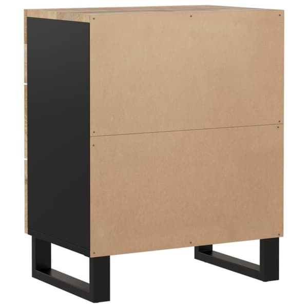 vidaXL sengebord 50x33x62 cm massivt mangotræ og konstrueret træ