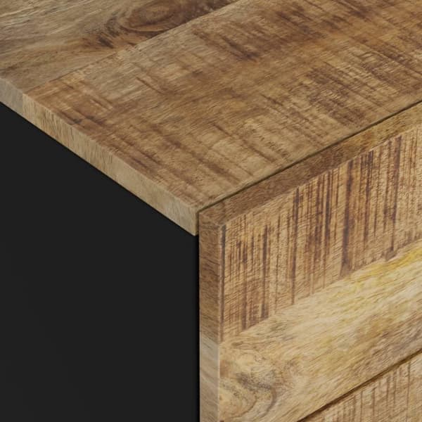 vidaXL sengebord 50x33x62 cm massivt mangotræ og konstrueret træ