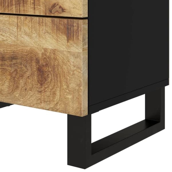 vidaXL sengebord 50x33x62 cm massivt mangotræ og konstrueret træ