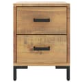 Miniatyrbilde 5 av 10: vidaXL Nattbord 2 stk 36x30x45 cm heltre furu