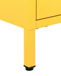 Miniatyrbilde 9 av 10: Nattbord Gul Metall Industriell Design 2 Skuffer Soverom Oppbevaring