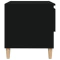 Miniatyrbilde 6 av 11: vidaXL Nattbord 2 stk svart 50x46x50 cm konstruert tre