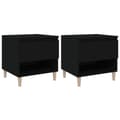 Miniatyrbilde 1 av 11: vidaXL Nattbord 2 stk svart 50x46x50 cm konstruert tre