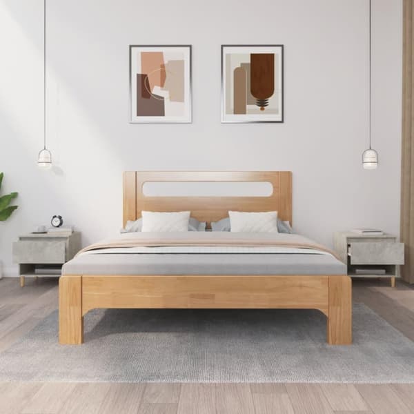 vidaXL Nattbord 2 stk betonggrå 50x46x50 cm konstruert tre