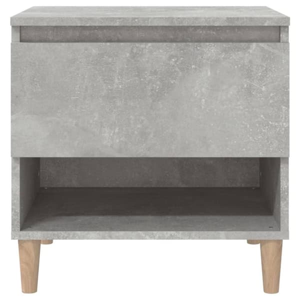 vidaXL Nattbord 2 stk betonggrå 50x46x50 cm konstruert tre