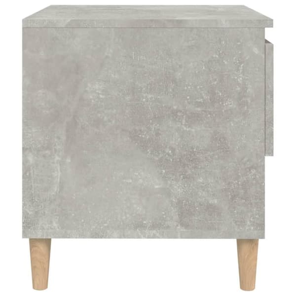 vidaXL Nattbord 2 stk betonggrå 50x46x50 cm konstruert tre