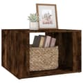 Miniatyrbilde 4 av 10: vidaXL Nattbord røkt eik 57x55x36 cm konstruert tre
