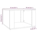 Miniatyrbilde 8 av 10: vidaXL Nattbord røkt eik 57x55x36 cm konstruert tre