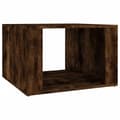 Miniatyrbilde 1 av 10: vidaXL Nattbord røkt eik 57x55x36 cm konstruert tre