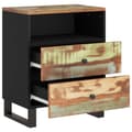 Miniatyrbilde 4 av 11: vidaXL Nattbord 50x33x62 cm gjenvunnet og konstruert tre