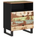 Miniatyrbilde 2 av 11: vidaXL Nattbord 50x33x62 cm gjenvunnet og konstruert tre