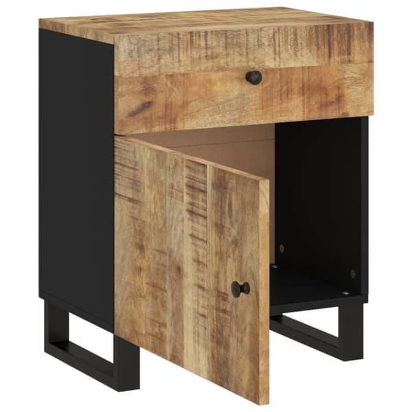 vidaXL Nattbord 50x33x60 cm heltre mango og konstruert tre