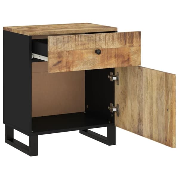 vidaXL Nattbord 50x33x60 cm heltre mango og konstruert tre