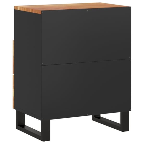 vidaXL Sängbord 50x33x62 cm massivt akaciaträ och konstruerat trä