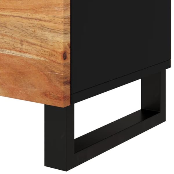 vidaXL Sängbord 50x33x62 cm massivt akaciaträ och konstruerat trä