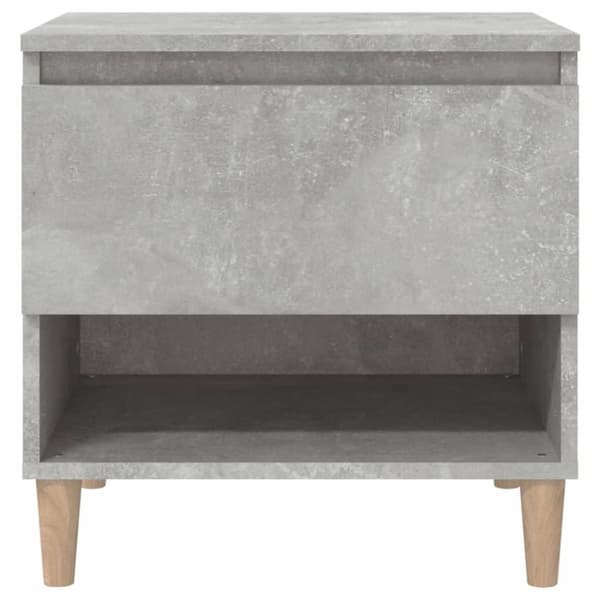 vidaXL Nattbord betonggrå 50x46x50 cm konstruert tre