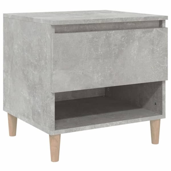 vidaXL Nattbord betonggrå 50x46x50 cm konstruert tre