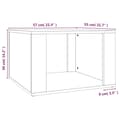 Miniatyrbilde 8 av 10: vidaXL Nattbord brun eik 57x55x36 cm konstruert tre