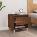 Miniatyrbilde 3 av 11: vidaXL Nattbord brun eik 50x46x50 cm konstruert tre