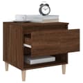 Miniatyrbilde 4 av 11: vidaXL Nattbord brun eik 50x46x50 cm konstruert tre