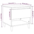 Miniatyrbilde 9 av 11: vidaXL Nattbord røkt eik 50x46x50 cm konstruert tre