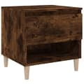 Miniatyrbilde 1 av 11: vidaXL Nattbord røkt eik 50x46x50 cm konstruert tre
