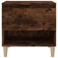 Miniatyrbilde 5 av 11: vidaXL Nattbord 2 stk røkt eik 50x46x50 cm konstruert tre