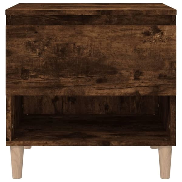 vidaXL Nattbord 2 stk røkt eik 50x46x50 cm konstruert tre
