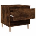 Miniatyrbilde 7 av 11: vidaXL Nattbord 2 stk røkt eik 50x46x50 cm konstruert tre