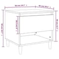 Miniatyrbilde 9 av 11: vidaXL Nattbord 2 stk røkt eik 50x46x50 cm konstruert tre