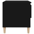 Miniatyrbilde 6 av 11: vidaXL Nattbord svart 50x46x50 cm konstruert tre