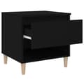 Miniatyrbilde 7 av 11: vidaXL Nattbord svart 50x46x50 cm konstruert tre