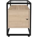 Miniatyrbillede 3 af 8: Sengebord Dudley 40x43x60,5cm - Industrielt lyst træ, egetræ Sonoma