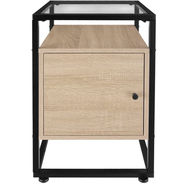 Sengebord Dudley 40x43x60,5cm - Industrielt lyst træ, egetræ Sonoma