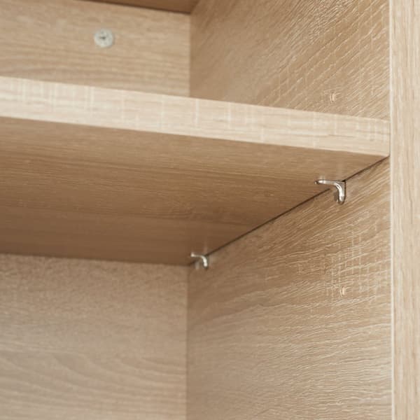 Sengebord Dudley 40x43x60,5cm - Industrielt lyst træ, egetræ Sonoma