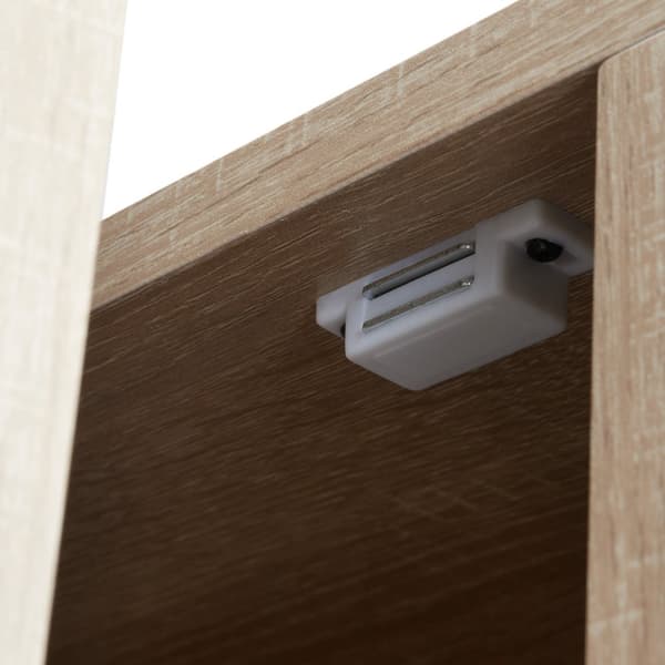 Sengebord Dudley 40x43x60,5cm - Industrielt lyst træ, egetræ Sonoma