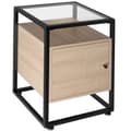Miniatyrbillede 1 af 8: Sengebord Dudley 40x43x60,5cm - Industrielt lyst træ, egetræ Sonoma