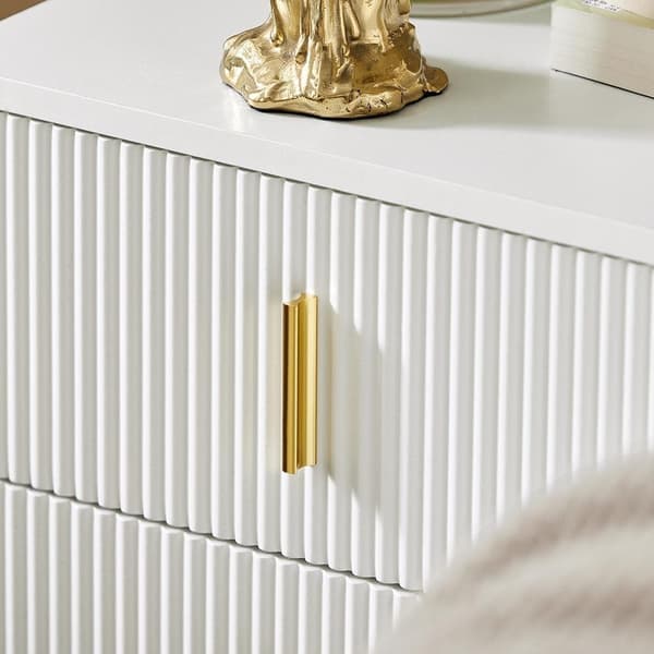 SoBuy Nattduksbord med 2 lådor Soffbord Sidobord Sängbord FBT115-W