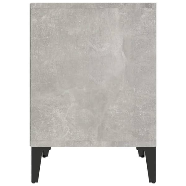 vidaXL sengebord 40x35x50 cm betongrå