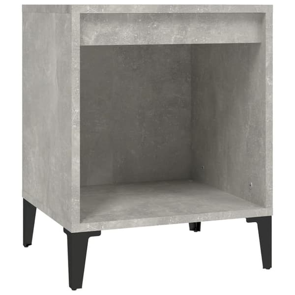 vidaXL sengebord 40x35x50 cm betongrå