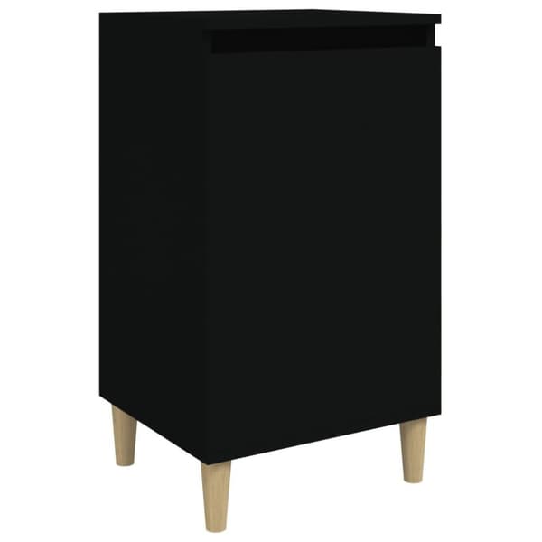 vidaXL Nattbord svart 40x35x70 cm konstruert tre
